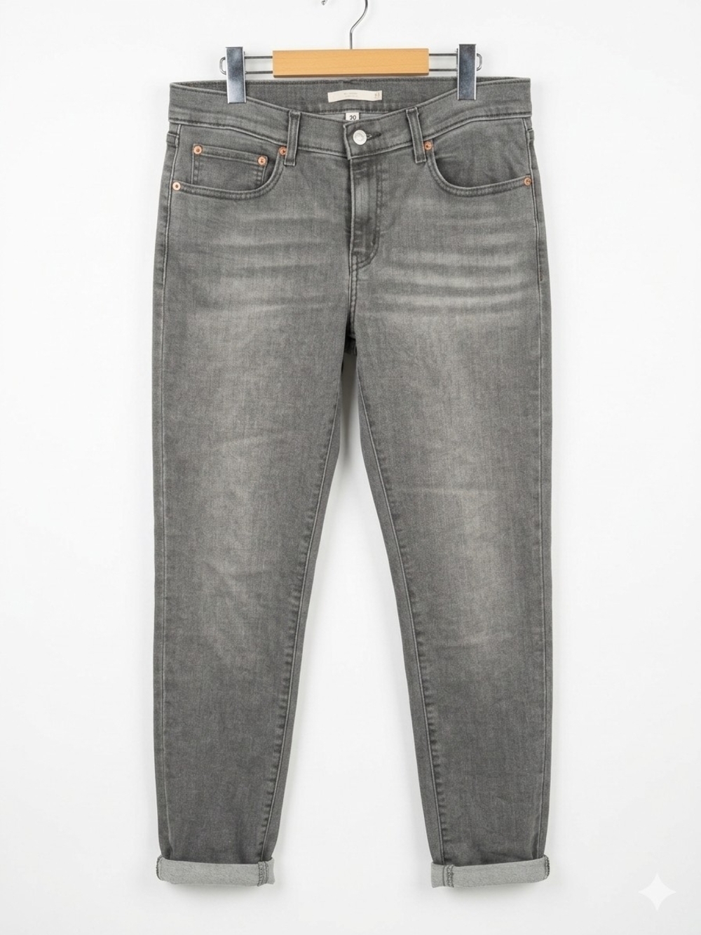 Levi's Women's Boyfriend Jeans Black Gray Charcoal Size 30